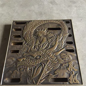 Spheroidal Graphite Cast Iron Art Well, Garden Park Cover Tree Board, Circular Artistic Sculpture, Factory Customization thumbnail-1