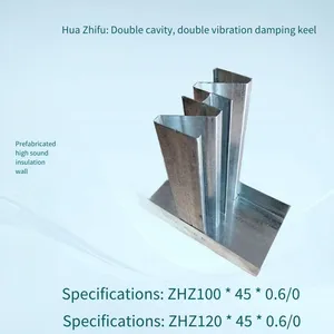 Huazhifu Prefabricated High-soundproofing Keel Chc112 Keel System, Chc114 Keel for Hotel Soundproof Walls thumbnail-1