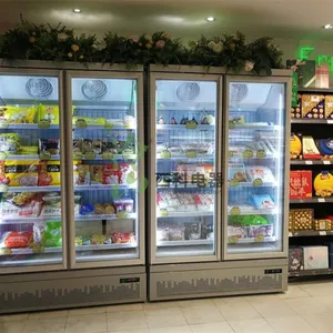 Upright Freezer Remote Closed Multideck Freezer Luxury Bottom Mount Showcase Freezer thumbnail-2