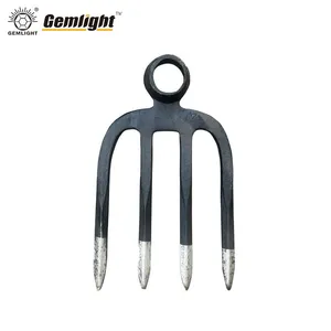 One Piece Forged Steel Forks Garden Fork Farming Tools for Agriculture Farm Digging Soil Turning and Manure Work thumbnail-3