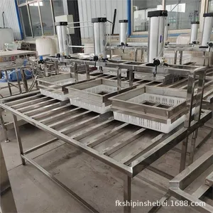 Commercial and Household Stainless Steel Tofu Forming Machine, High-efficiency Pneumatic Tofu Production Line thumbnail-4