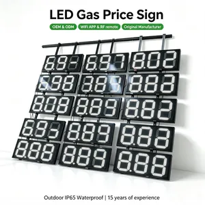 Custom Outdoor LED Gas Station Price Sign Fuel Display OEM ODM thumbnail-4