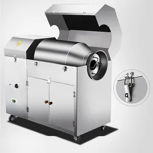 SN-QDMECH Stainless Steel Automatic Peanut Roaster Nut Roasting Machine Soybean Roaster Machine Food Industry Use thumbnail-4
