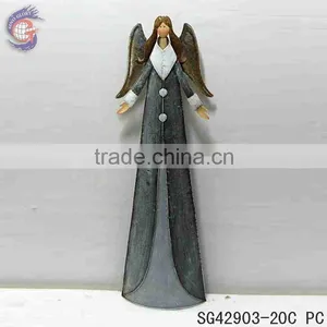 Large Angel Statues With Rusty Metal Guardian Angel Statue thumbnail-3
