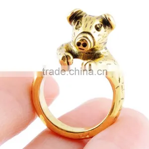2015 Hot Selling Pet Pig Animal Ring for Girl thumbnail-2