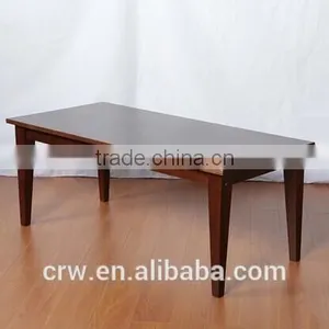DT-4028 Korea Thick Wood Slab Wooden Dining Table thumbnail-1