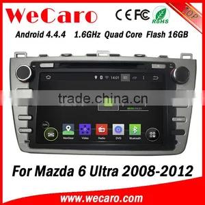 Wecaro in Dash 2 Din Touch Screen Android 4.4.4 Car Dvd Gps Navigation Radio Gps Car Media Player for Mazda 6 2008 -2012 thumbnail-5
