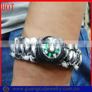 Fashion Paracord Survival Bracelet With Compass thumbnail-1