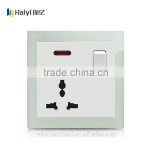 13A Socket AQUA Glass Panel UK Standard 13A Electrical Wall Socket thumbnail-5