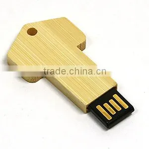 Hot Selling Bamboo Thin Thumb Drive 4GB Logo Printing thumbnail-1