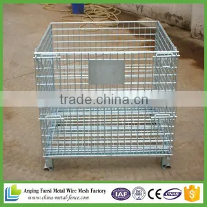 Folding Zinc Coated Warehouse Cage thumbnail-1