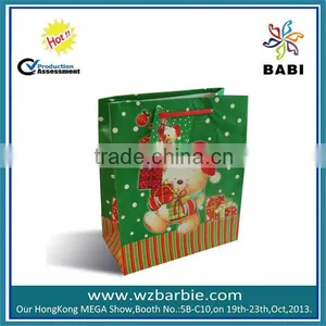 Long Rope Handle Packaging Xmas Paper Bag thumbnail-1