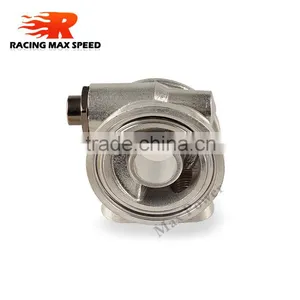 AN8 Universal Auto Thermostat Oil Cooler Sandwich Plate Oil Dapter Oil Sandwich thumbnail-3
