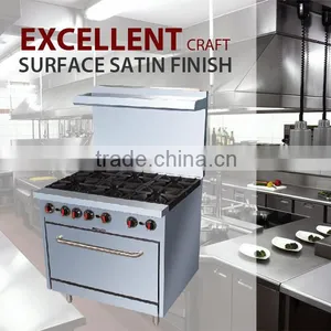 6 Gas Burner With Gas Oven(with Rear Plate) thumbnail-2