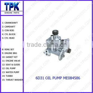 6M60T,6M61,6M70,8M20,8M21,8M22T,10M21 Engine Parts Oil Pump thumbnail-3
