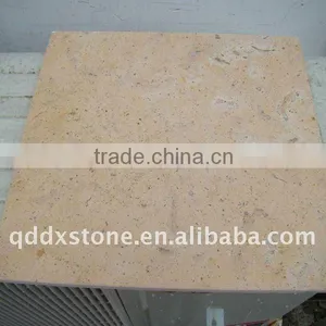 Honed Yellow Limestone Tile thumbnail-1