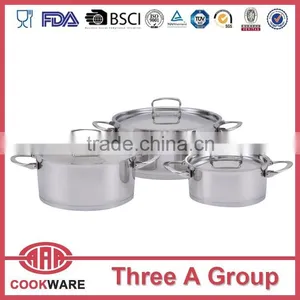 Hot Sale 6pcs Stainless Steel Kitchenware With Induction Bottom thumbnail-1