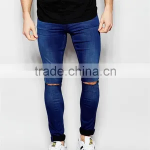 Men Denim Jean 2016 Ripped Skinny Color Fade Proof Men Jean OEM Service thumbnail-1