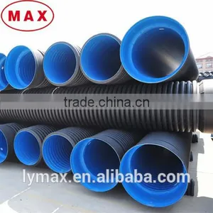 HDPE Double Wall Corrugated Pipes 225mm for Underground Cable Protection thumbnail-1