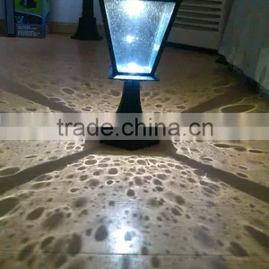 300 Lumen Post Mount Outdoor Black Solar LED Post Lamp thumbnail-1