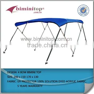 4 Bow Bimini Pontoon Deck Boat Cover Top thumbnail-1