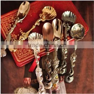 M014 Manufacture Wholesale Retro Fashion Coffee Spoon thumbnail-2