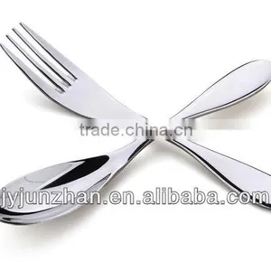 Stainless Spoon and Fork Sets With Nicely Design and Plastic Box Packing With Food Certificate Safe-using thumbnail-1