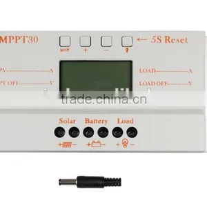 MPPT 30A Solar Charge Controller 12V/24V for Solar Panel thumbnail-1