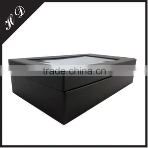 Top Quality Hinged Scarf Packaging With Clear Lid thumbnail-1