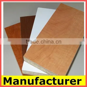 Cheap Melamine Faced Flakeboard for Cabinet Furniture thumbnail-1