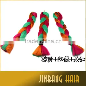 2016 Hot Selling Mix Color Ombre Synthetic Hair Braiding/ombre Color Jumbo Braid Synthetic Hair for Summer Fashion thumbnail-4