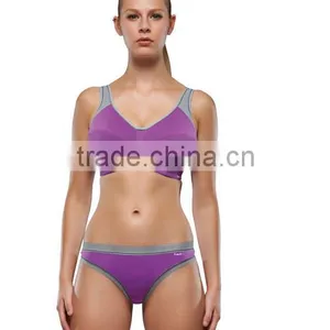 Hot Korean Teen Girl Bikini New Custom Women Sports Bra Zebra thumbnail-1