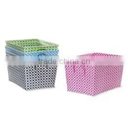 Plastic Woven Storage Basket thumbnail-6