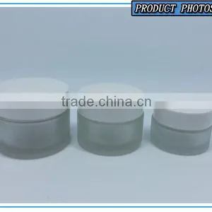 50ml 30ml 20ml Cosmetic Frosted Glass Cream Jar Quality Choice thumbnail-2