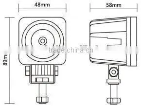 10W off Road Hyper White Led Heavy Duty Work Spot Light Fog Lamp for Truck Led Work Light thumbnail-6