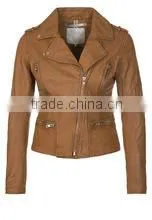 Leather Motorbike Jacket/Women Leather Jacket/Motorcycle Jacket thumbnail-1
