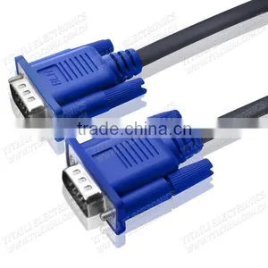 NICKEL PLATED VGA CABLE MALE TO MALE FOR COMPUTER thumbnail-1