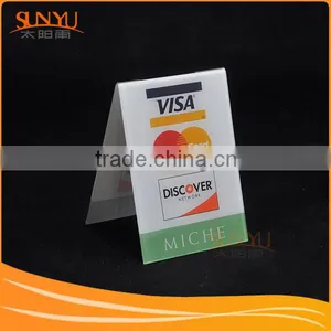 Advertisement Printing V Shape Acrylic Advertisement Sign thumbnail-1