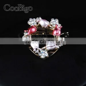 Fashion Jewelry Charming Lily Flower MC STONE Brooches Pin Women Gift Corsage Dresses Hijab Scarf Apparel Promotion Accessories thumbnail-5