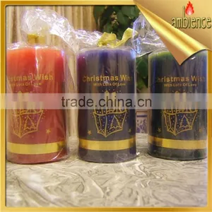 Christmas Candle for Home Decoration Art Pillar Candle thumbnail-2