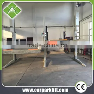Mechanical Car Garage Double Deck Vertical 2 Level Parking Lift thumbnail-3