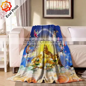 2016 Fashion Customize Heat Transfer Printed Flannel Blanket thumbnail-3