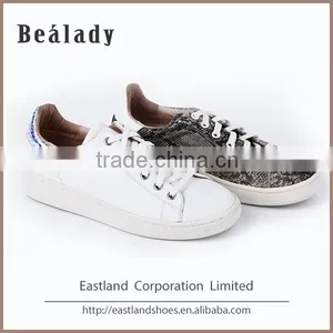 OEM/ODM 2016 Slip on Printed Snake Leather Sport Sneakers School Women Shoes thumbnail-4