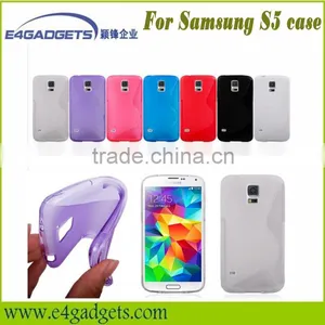 2014 Hot Selling New Product TPU S Style Soft Case for Samsung Galaxy S5, for Samsung Galaxy S5 Case Made in China thumbnail-1