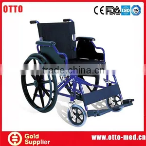 Steel Pedal Wheelchair High Backrest Wheelchair thumbnail-1