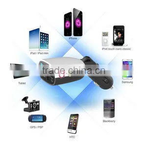 Dual LED Display USB Car Charger For Samsung Galaxy S6 Note 5 4 IPhone HTC White thumbnail-3