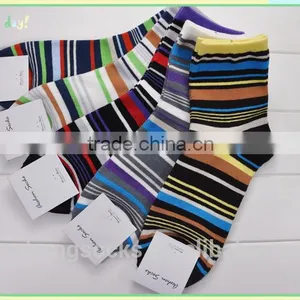 Men Crew Socks New Striped Design Soft -fit Hot Selling Socks Cotton thumbnail-1