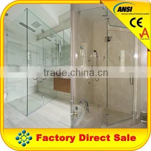 3/8 Frameless Glass to Glass Hinge Shower Door Steam Unit. thumbnail-1
