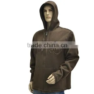 Men's Bonded Needle Drop KnitFleece Hooded Soft Jacket thumbnail-4