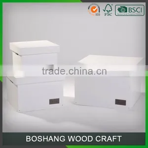 White Packing Box Wholesale Gift Box Wood Box With Lids thumbnail-5